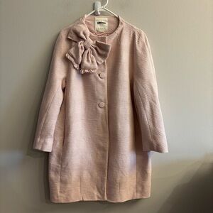 Kate Spade Dorothy Bow Coat Pink Size XL